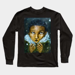 Mid winter (Boy in the cold) Long Sleeve T-Shirt